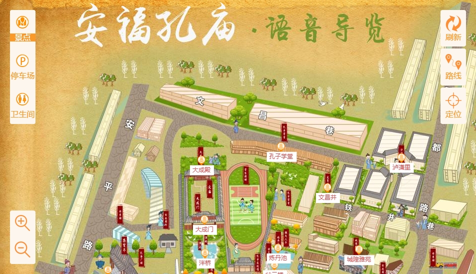崇阳手绘地图：智慧景区智能化服务的延伸